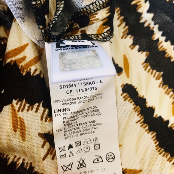 Dolce & Gabbana Tiger Print Fit & Flare Mini-Dress - Picture 8 of 8